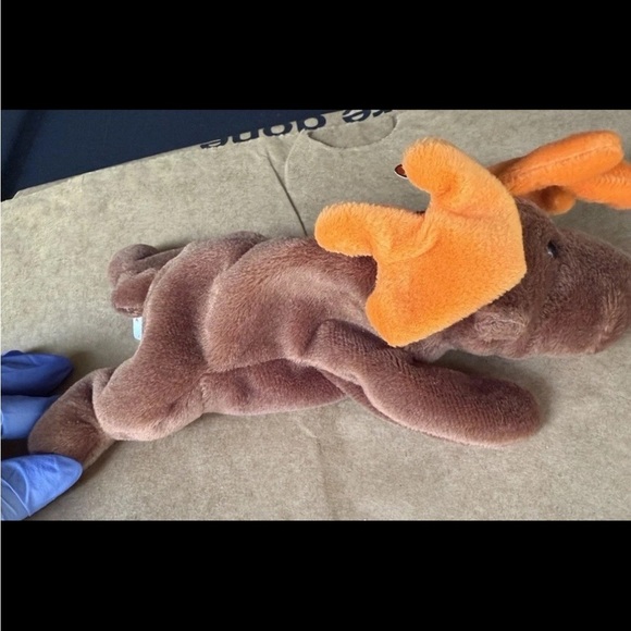 Ty Beanie Baby Style 4015 RARE 1993 CHOCOLATE MOOSE Retired Errors PVC Pellets - Picture 5 of 8
